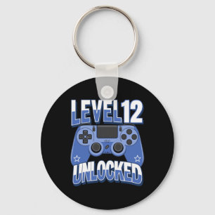 Level 12 freigeschaltet Lustiges Videospieler 12.  Schlüsselanhänger