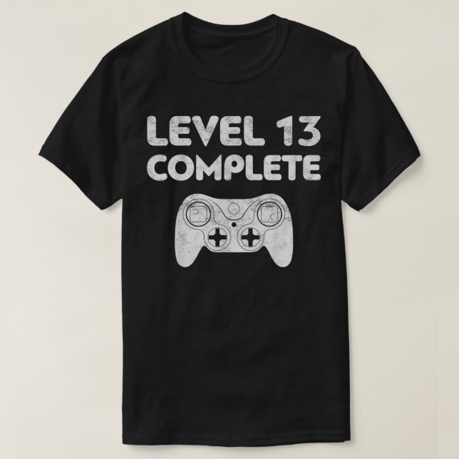 Level 13 Complete  13th Wedding Anniversary Gift  T-Shirt (Design vorne)