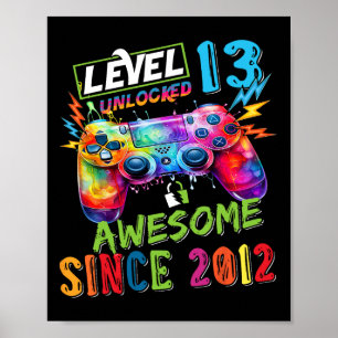 Level 13 freigeschaltet Großartig 2012 Videospiele Poster