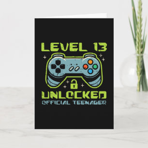 Level 13 freigeschaltet offizieller Teenager 13. G Karte