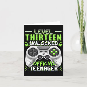 Level 13 freigeschaltet Offizielles Teenager-Video Karte