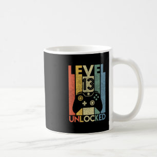 Level 13 freigeschaltetes Shirt Lustiger Videospie Kaffeetasse