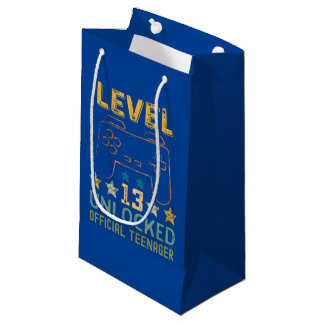 Level 13 unlocked 13th birthday gamers video game kleine geschenktüte