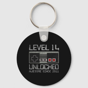 Level 14 freigeschaltet 14. Geburtstag 14-jähriger Schlüsselanhänger