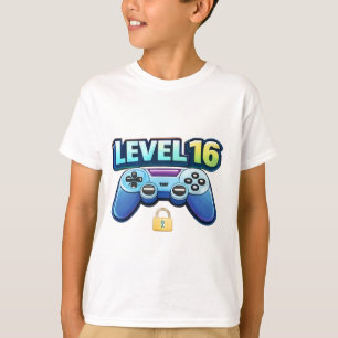 Level 16 Gamer Geburtstags-T-Shirt für jugendliche T-Shirt