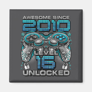 Level 16 Unlocked Awesome Since 2010 16th Birthday Magnet