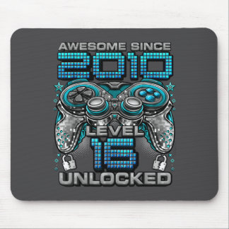 Level 16 Unlocked Awesome Since 2010 16th Birthday Mousepad