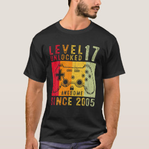 Level 17 Unlock Video Gamer 17 Jahre alt 17 Birt T-Shirt