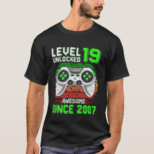 Level 19 Freigeschaltet Großartig Seit 2007 Videos T-Shirt