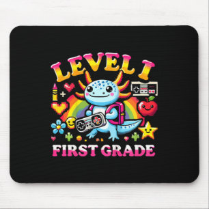 Level 1 Erstklässler-Gamer-Axolotl-Videospiel Ck T Mousepad