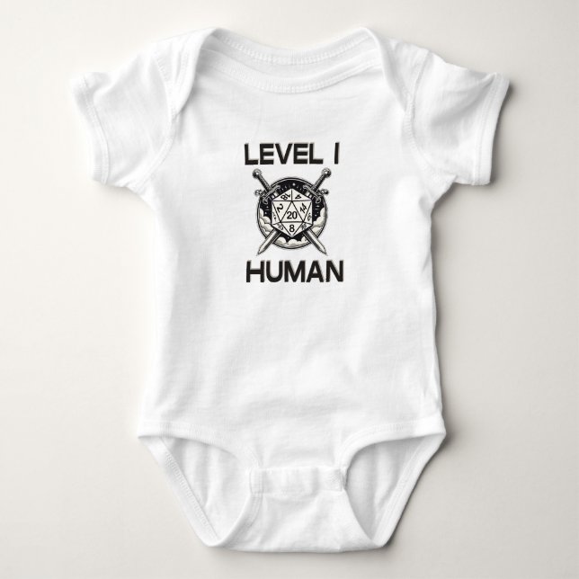 Level 1 Human Gaming Baby Strampler (Vorderseite)