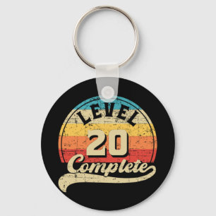 Level 20 Complete Gamer T-Shirt 20. Wedding Annive Schlüsselanhänger