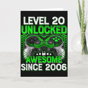 Level 20 freigeschaltet 20 Jahre alte Jungen 20. G Karte