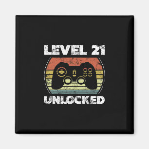Level 21 freigeschaltet Lustiges Videospieler 21. Magnet