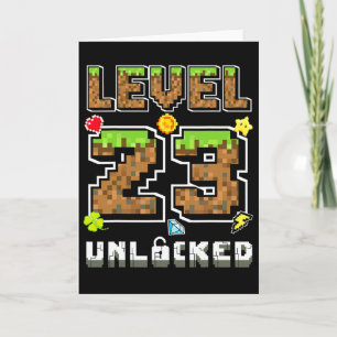 Level 23 freigeschaltet Geburtstag 23 Jahre Bday G Karte