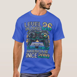 Level 26 freigeschaltet Awesome seit 2000 26. Gebu T-Shirt