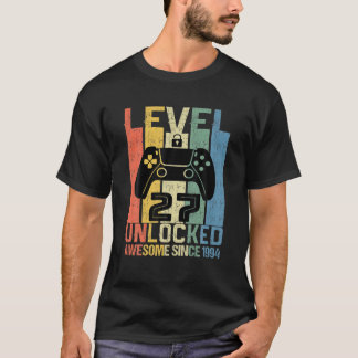 Level 27 Unlock Birthday Gamer Phantastisch seit 1 T-Shirt