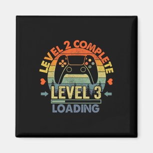 Level 2 Abgeschlossen 2 Jubiläumsgeschenk 2. Hochz Magnet