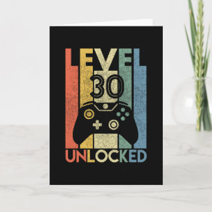 Level 30 freigeschaltet Lustiges Videospieler 30.  Karte