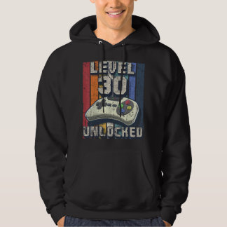 Level 30 freigeschaltet Videospiel 30. Geburtstag  Hoodie