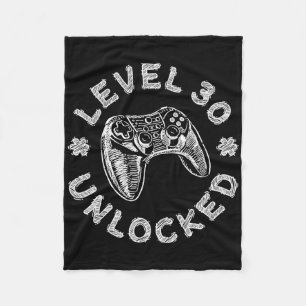 Level 30 freigeschaltetes Shirt Männer Frauen Vide Fleecedecke