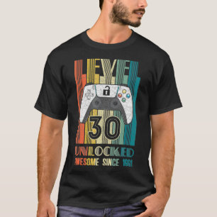 Level 30 Unlock Phantastisch 30 Video Game 1991 Bi T-Shirt