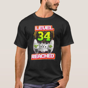 Level 34 - Videospiel zum 34. Geburtstag des Gamer T-Shirt