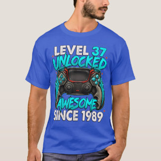 Level 37 freigeschaltet Großartig seit 1989 37. Ge T-Shirt