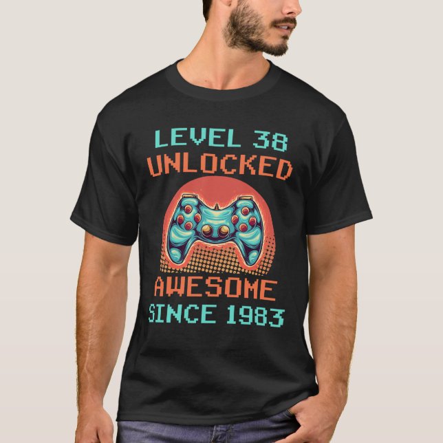 Level 38 Unlock Phantastisch 1983 Videospiel 38. , T-Shirt (Vorderseite)