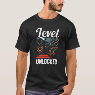 Level 38 Unlock Video Gamer Liebt den 38. Geburtst T-Shirt