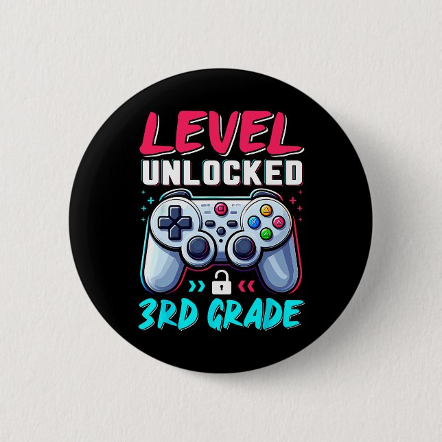 Level 3rd Grade Unlocked Back To School Team Third Button (Vorderseite)