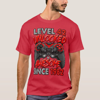 Level 42 freigeschaltet Awesome seit 1982 Gaming 4 T-Shirt