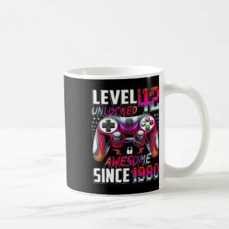 Level 42 freigeschaltet Erstaunlich seit 1980 42. Kaffeetasse