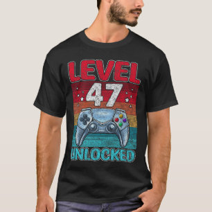Level 47 freigeschaltet Awesome seit 1974 47. Gebu T-Shirt