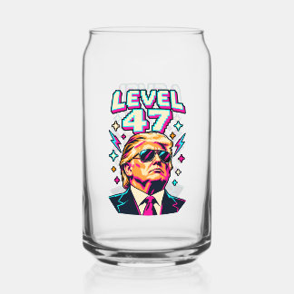 Level 47 Neon Arcade Zwei-Seitige Dose Dosenglas
