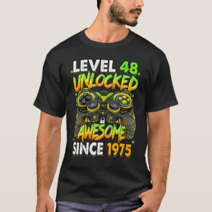 Level 48 Freigeschaltet Toll seit 1975 48. Geburts T-Shirt