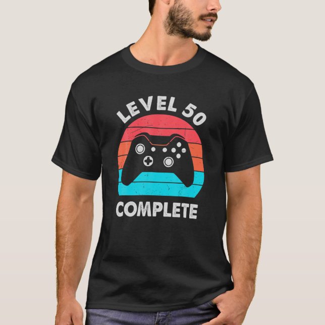 Level 50 Complete Video Gamer - 50. Wedding Anive T-Shirt (Vorderseite)