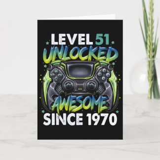 Level 51 freigeschaltet Awesome seit 1970 51. Gebu Karte