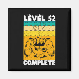 Level 52 Kompletter Gamer - Vintage 52. Hochzeitst Magnet