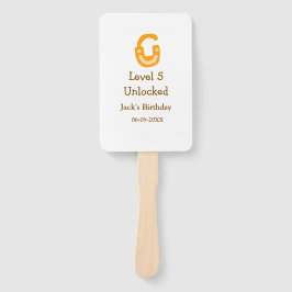 Level 5 unlocked lock orange brown happy birthday  fächer