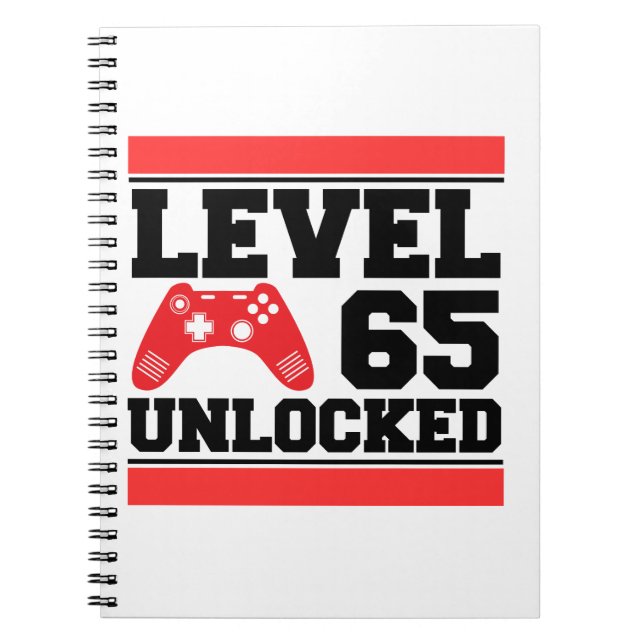 Level 65 Unlocked Notizblock (Vorderseite)