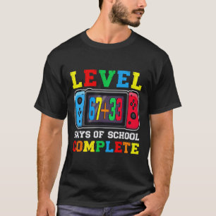 Level 67 33 Frohe 100 Tage Schule Vollendet Lustig T-Shirt