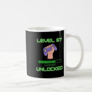 Level 67 Freigeschaltet Gaming 6-7 Schule Meme Sec Kaffeetasse