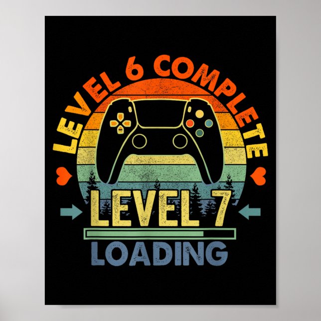 Level 6 Complete 6 Anniversary Gift 6th Wedding An Poster (Vorne)