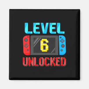 Level 6 freigeschaltet Geburtstagsvideo Gamer 6. G Magnet