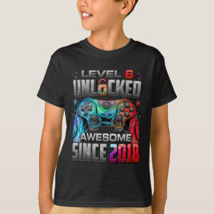Level 6 freigeschaltet Großartig seit dem 6. Gebur T-Shirt