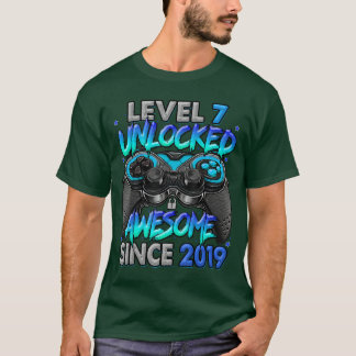 Level 7 freigeschaltet Großartig seit dem 7. Gebur T-Shirt