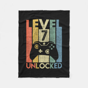 Level 7 Freigeschaltet Lustiges Videospieler 7. Ge Fleecedecke