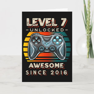 Level 7 freigeschaltet Videospiel Sieben 7. Geburt Karte
