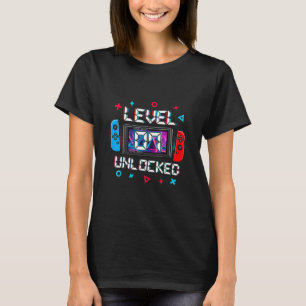 Level 7 freigeschalteter Gamer 7. Geburtstagsgesch T-Shirt